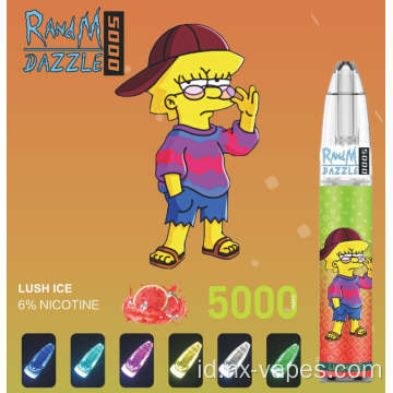 Randm asli Dazzle 5000puffs Disposable Vaporizer